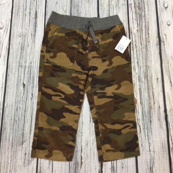Gap Boys 3 6 12 18 24 Month Camouflage Pants. NWT - Picture 1 of 5